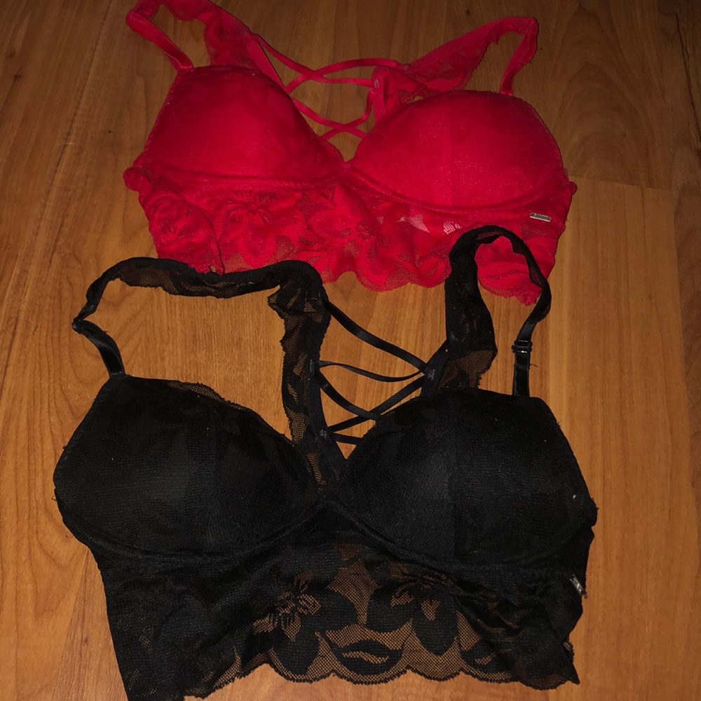 PINK bralette  lace bundle